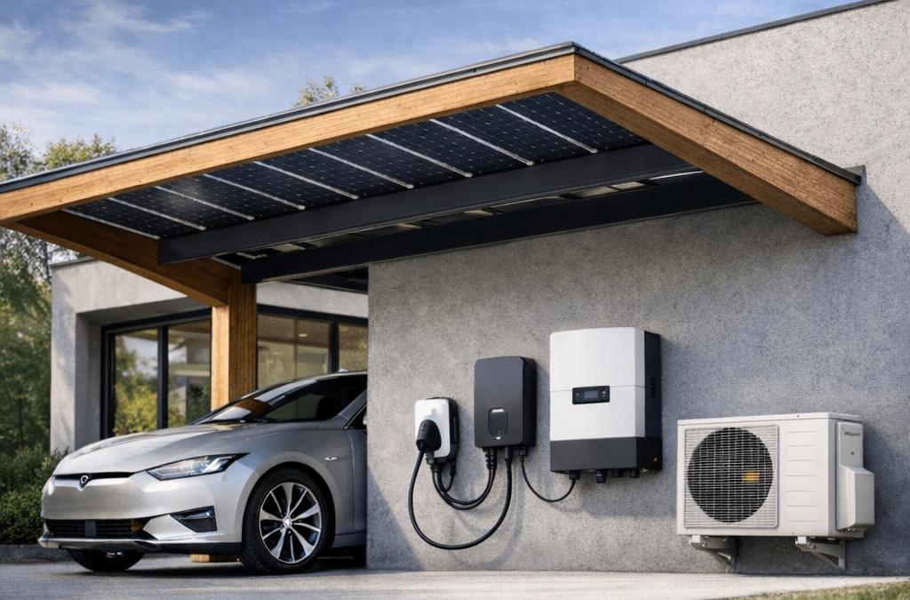 Fotovoltaické přístřešky jako součást moderní energetické koncepce budov