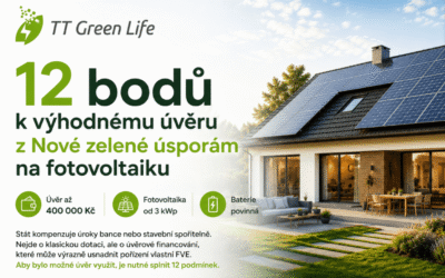 Výhodný úvěr na fotovoltaiku z NZÚ 2026: 12 podmínek, které musíte splnit
